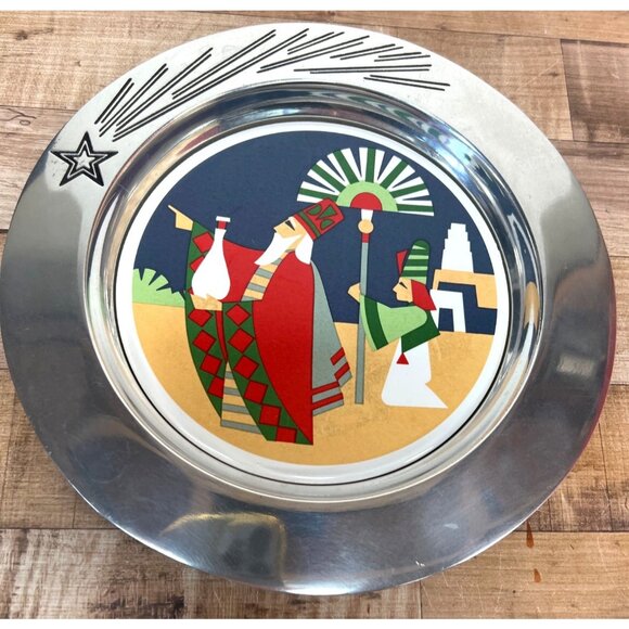 Wilton Armetale The Departure 1993 Limited  Journey Of The Magi Collectors Plate - Picture 1 of 6